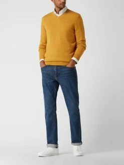 Schlussverkauf ? Christian Berg Men Pullover Aus Wollmischung - Messing Meliert ?