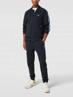 Großhandel ? BOSS Athleisurewear Sweatjacke Mit Galonstreifen - Dunkelblau ?