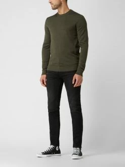 Neu ? Selected Homme Pullover Aus Merinowollmischung Modell 'Town' - Olivgrün ?