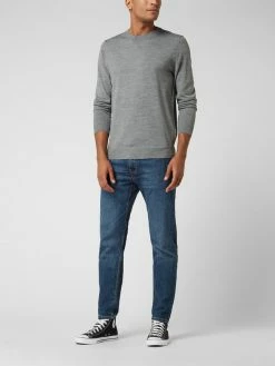 Bester Verkauf ✔️ Selected Homme Pullover Aus Merinowollmischung Modell 'Town' - Silber ?