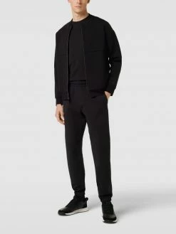 Coupon ? CK Calvin Klein Sweatjacke Mit Label-Details - Schwarz ?