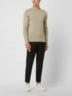 Blitzangebot ✨ Selected Homme Pullover Aus Merinowollmischung Modell 'Town' - Beige ?